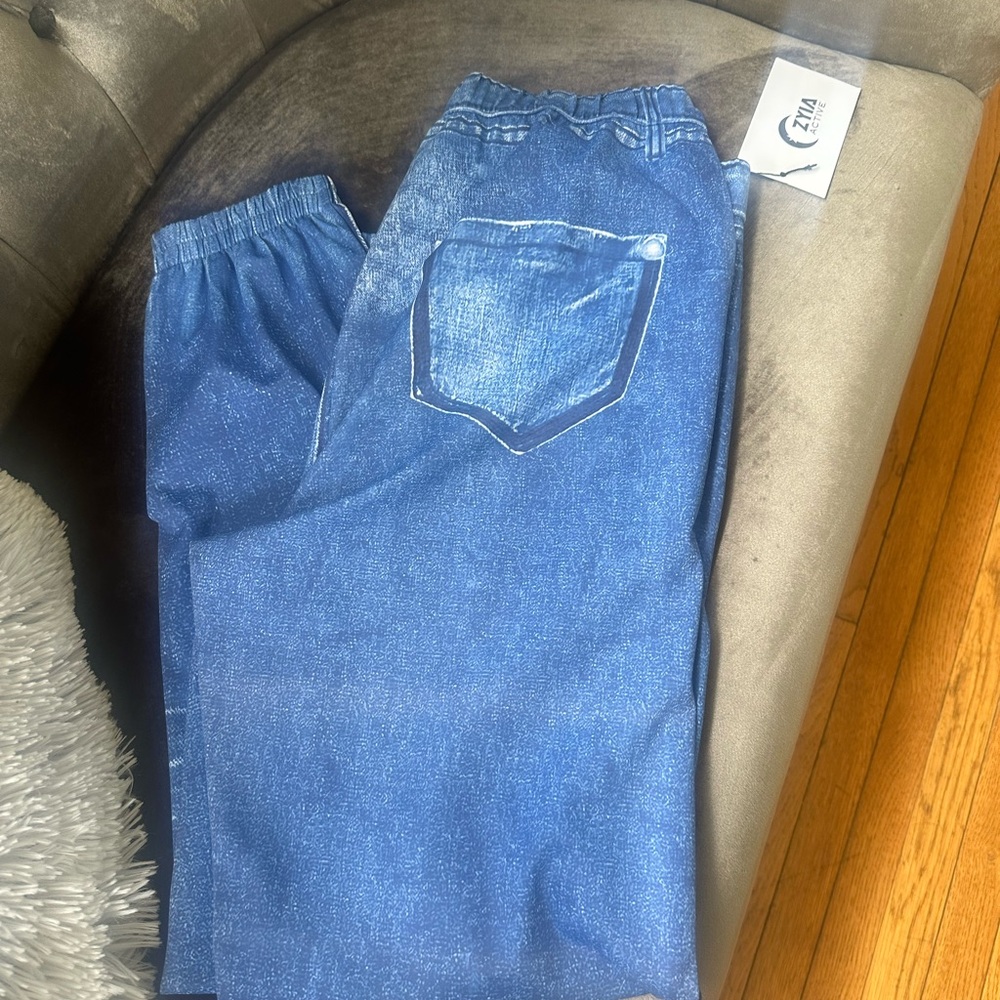 ZYIA Women's Blue Distressed Women’s Joggers